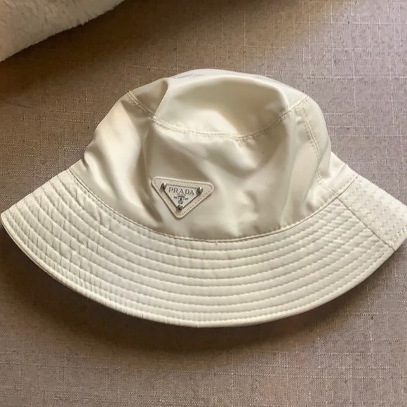 Prada Bucket Hat In Cream | Poshmark